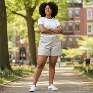 Lee Gray Cargo Shorts with Durable Fabric and Relaxed Fit